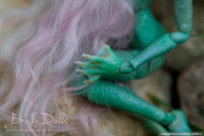 Русалка 17см — Авторские шарнирные куклы своими руками: лепка