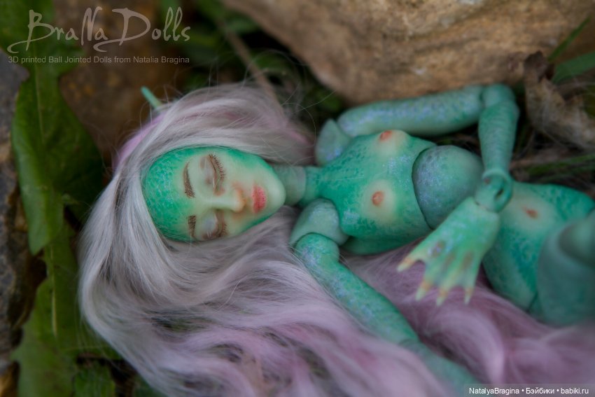 Русалка 17см — Авторские шарнирные куклы своими руками: лепка