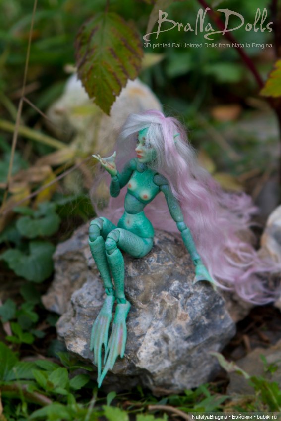 Русалка 17см — Авторские шарнирные куклы своими руками: лепка (фото 2)