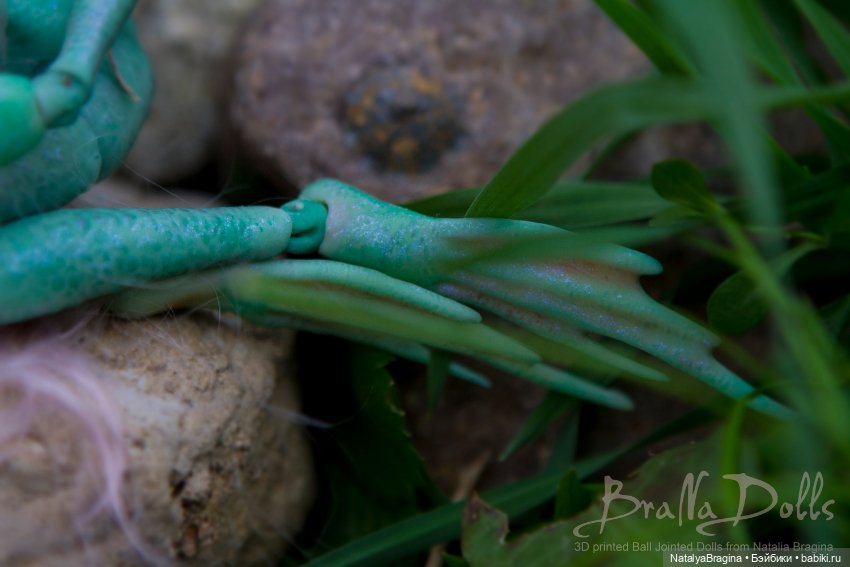 Русалка 17см — Авторские шарнирные куклы своими руками: лепка