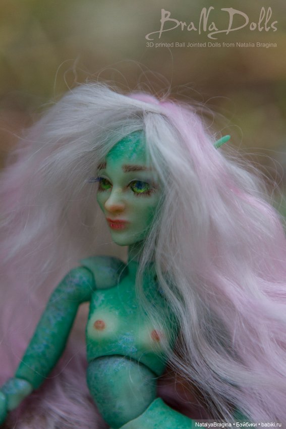 Русалка 17см — Авторские шарнирные куклы своими руками: лепка