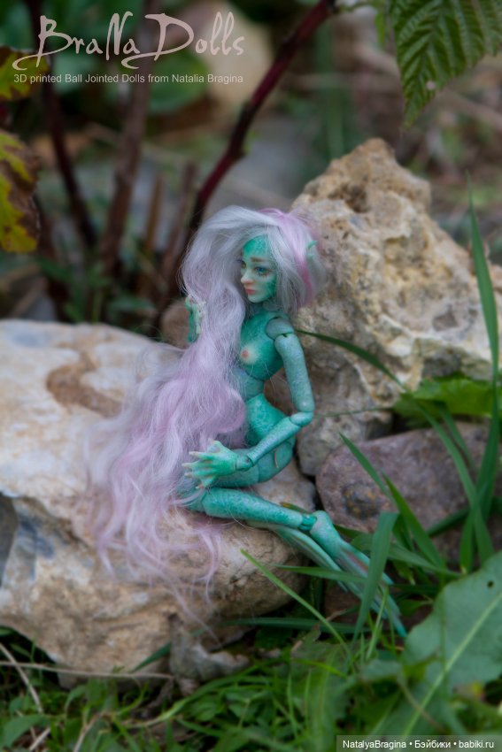 Русалка 17см — Авторские шарнирные куклы своими руками: лепка