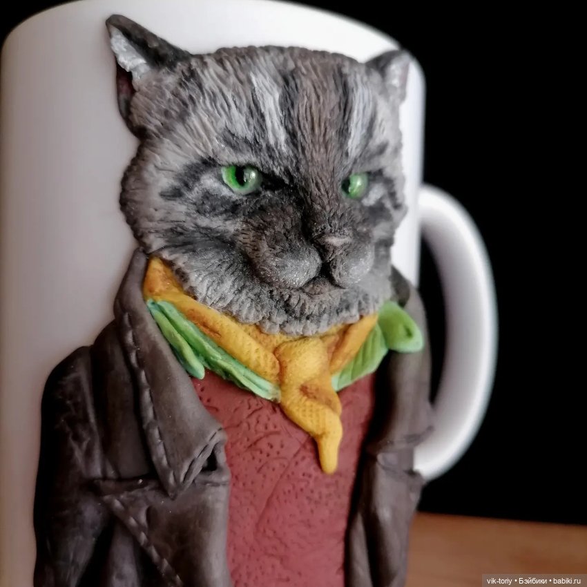 Леплю... Брутальный кот — Наши хобби и творчество: вышивка (фото 3)