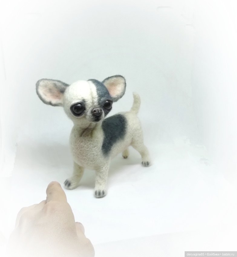 Чихуахуа — Валяные игрушки из шерсти: сухое валяние (фото 2)