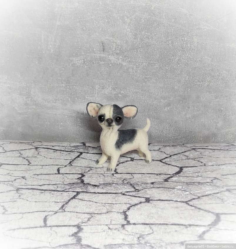 Чихуахуа — Валяные игрушки из шерсти: сухое валяние (фото 8)