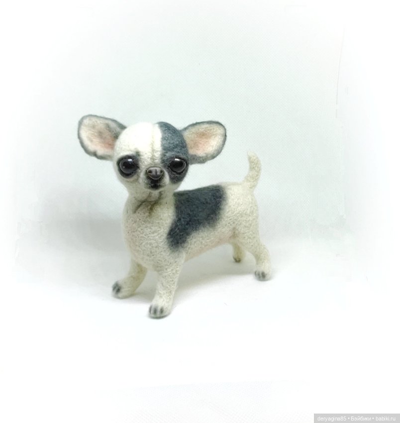 Чихуахуа — Валяные игрушки из шерсти: сухое валяние