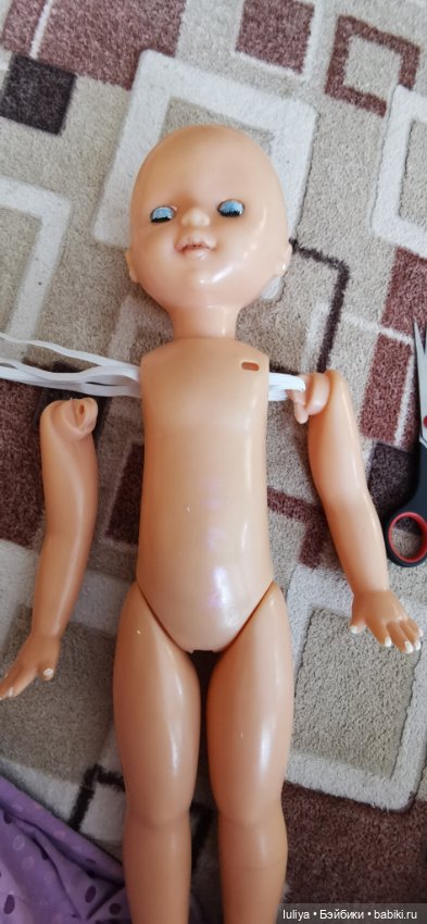 Моя девочка из детства — Ремонт кукол СССР и ГДР (немок): чернота