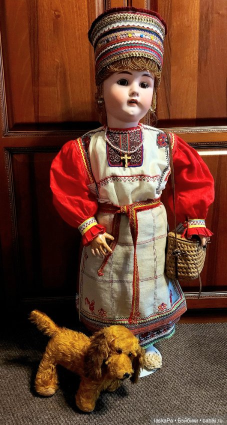 Русский костюм для куклы — Куклы Adam Szrajer (Шраер) и Fingerhut (Фингергут): Польша (фото 6)
