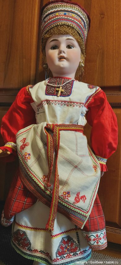 Русский костюм для куклы — Куклы Adam Szrajer (Шраер) и Fingerhut (Фингергут): Польша (фото 5)