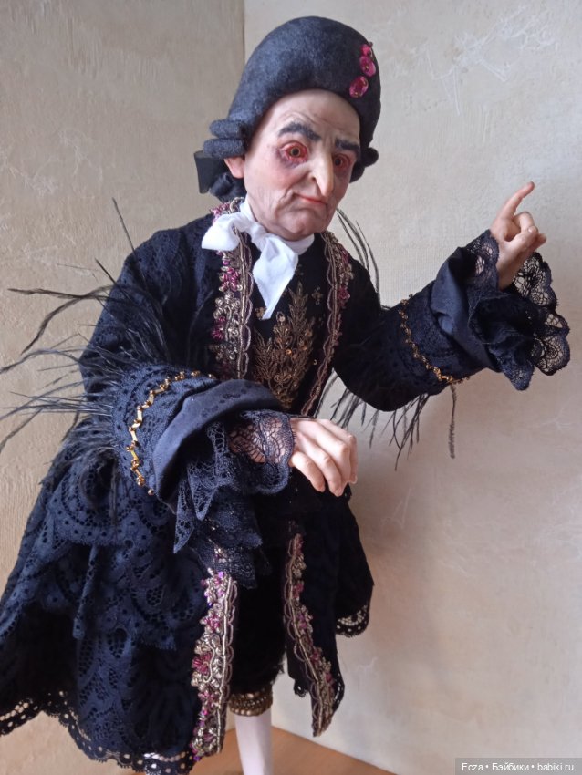 Министр Чёрная курица — Лепка авторских кукол: полимерная глина