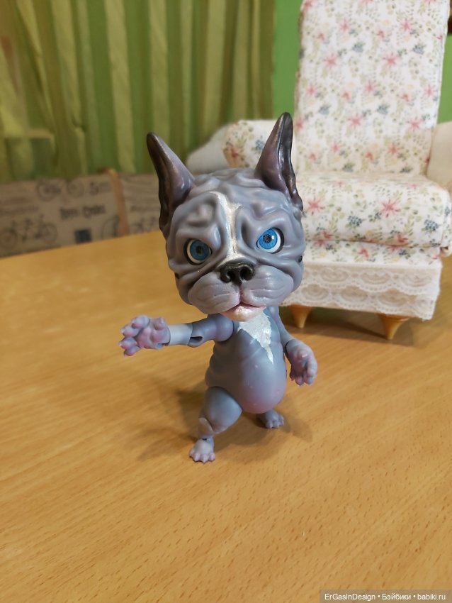 Французский бульдог BJD — Авторские работы в частных коллекциях: домашние фото кукол и игрушек (фото 10)