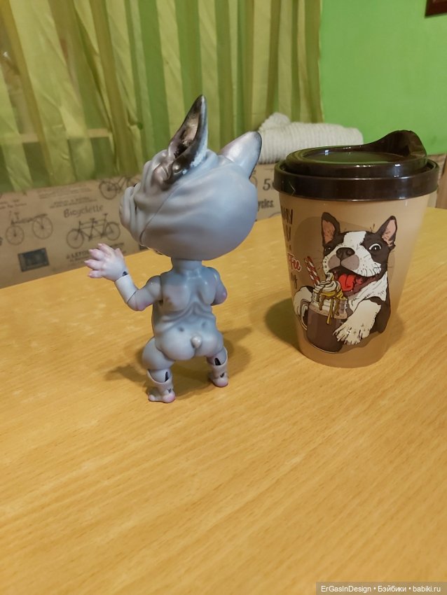 Французский бульдог BJD — Авторские работы в частных коллекциях: домашние фото кукол и игрушек