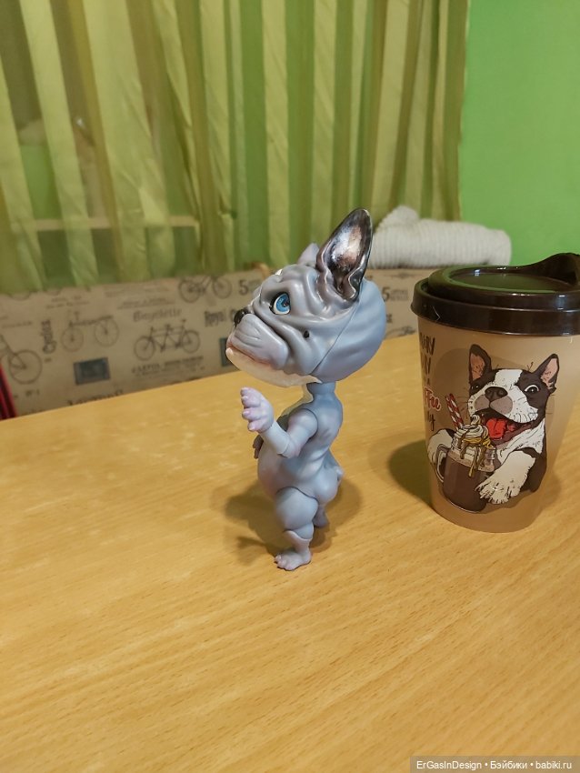 Французский бульдог BJD — Авторские работы в частных коллекциях: домашние фото кукол и игрушек