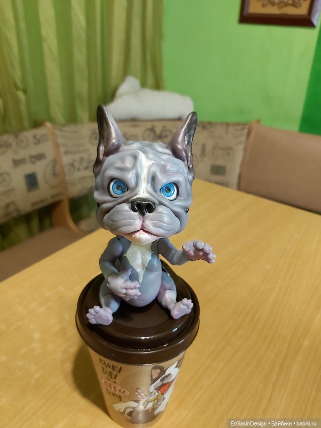 Французский бульдог BJD — Авторские работы в частных коллекциях: домашние фото кукол и игрушек