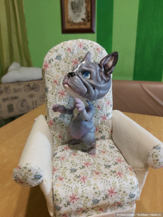 Французский бульдог BJD — Авторские работы в частных коллекциях: домашние фото кукол и игрушек (фото 2)