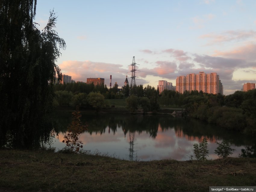 Милая компания в осеннем парке