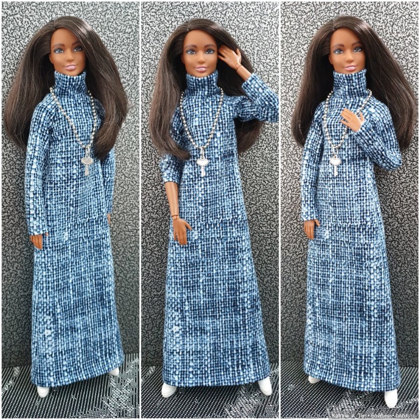 Наташа. Ещё одно платье — Одежда и обувь для кукол своими руками: фото (фото 2)