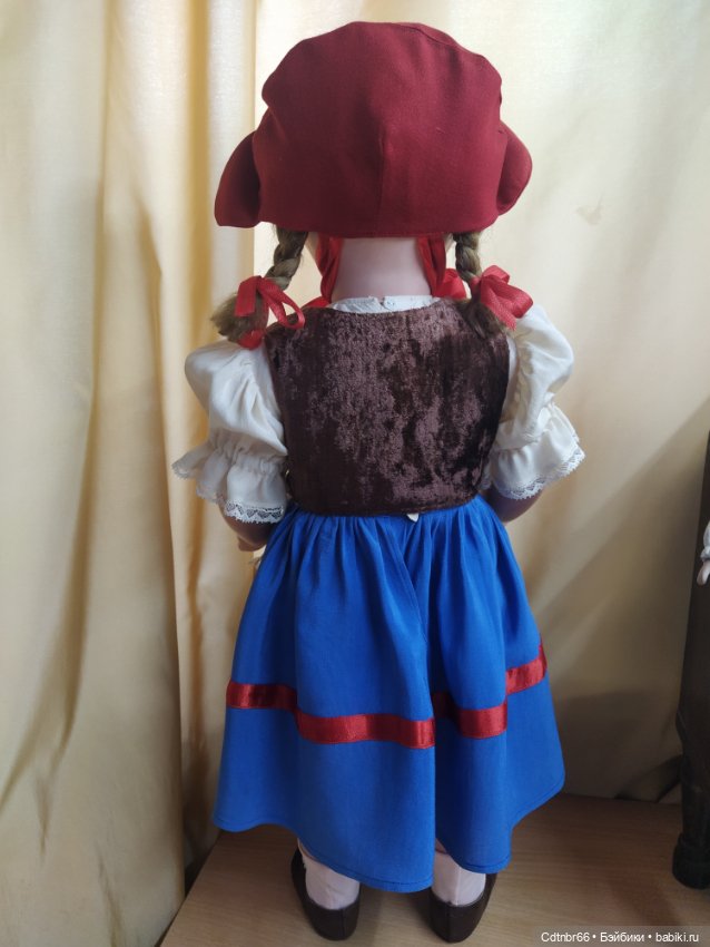 Как оживают куклы? Реставрация Красной шапочки. Опилочной куклы. Часть 2. Финал. БОНУС: + реставрация Андрюшки