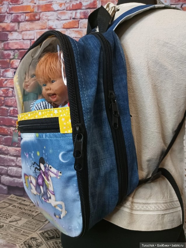 Эксперимент. Рюкзак - переноска для куколок подружек (фото 9)