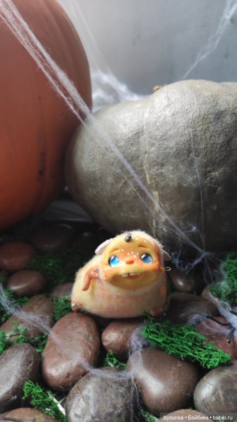 Шабунята — Игрушки в смешанной технике (мех и глина): Арт (фото 8)