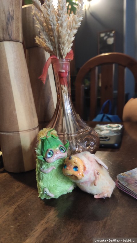 Шабунята — Игрушки в смешанной технике (мех и глина): Арт (фото 6)