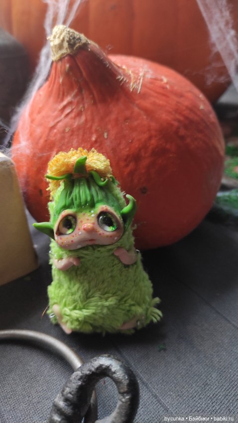 Шабунята — Игрушки в смешанной технике (мех и глина): Арт (фото 9)