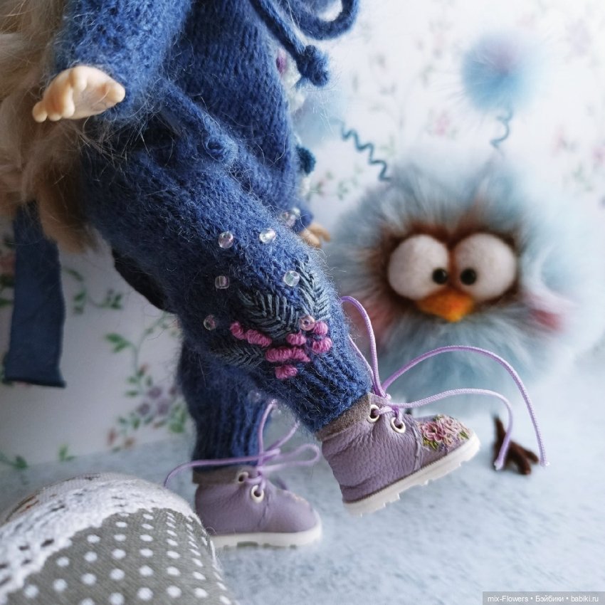 Цвет настроения Синий — Одежда и обувь для кукол своими руками: фото (фото 6)