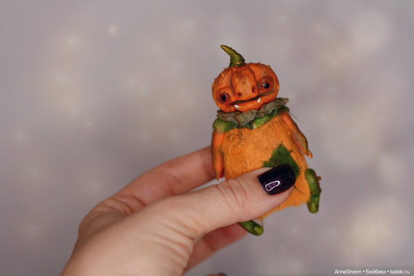 Тыкво-чудики этого года — Игрушки в смешанной технике (мех и глина): Арт