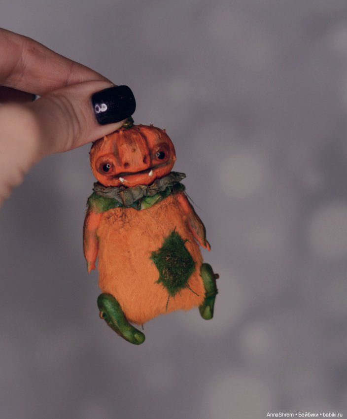 Тыкво-чудики этого года — Игрушки в смешанной технике (мех и глина): Арт (фото 3)