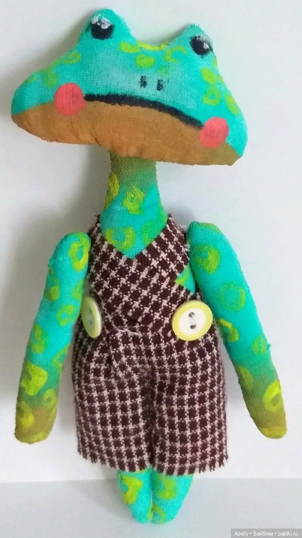 Лягушонок Эдвард — Авторские текстильные куклы: Вальдорфские