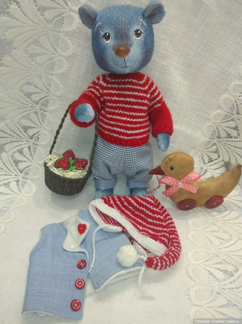 Оливер — Авторские мишки Тедди и друзья: фото (фото 9)