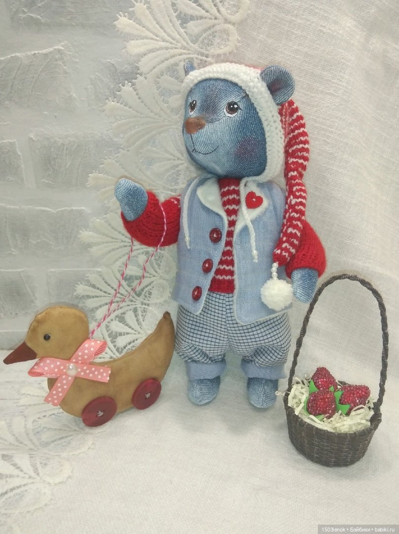 Оливер — Авторские мишки Тедди и друзья: фото (фото 2)