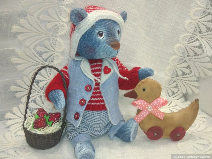 Оливер — Авторские мишки Тедди и друзья: фото (фото 7)