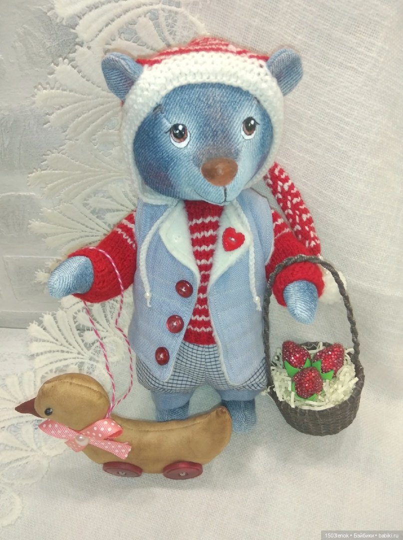 Оливер — Авторские мишки Тедди и друзья: фото (фото 4)