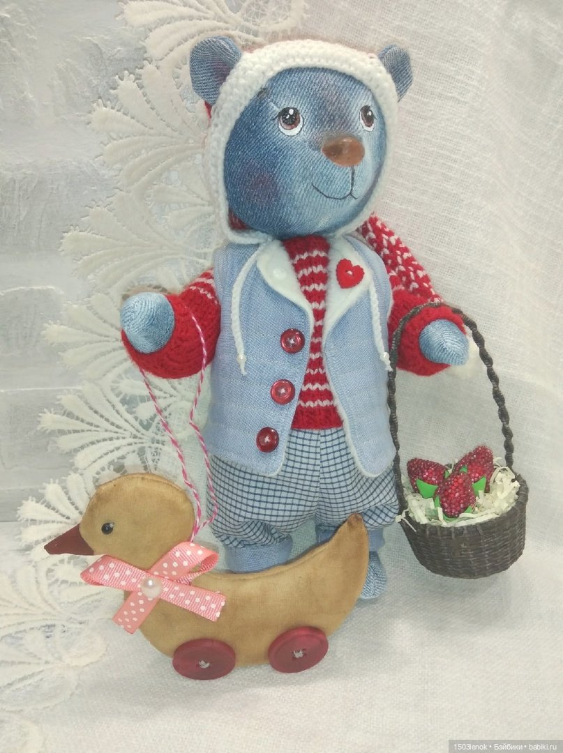 Оливер — Авторские мишки Тедди и друзья: фото (фото 3)