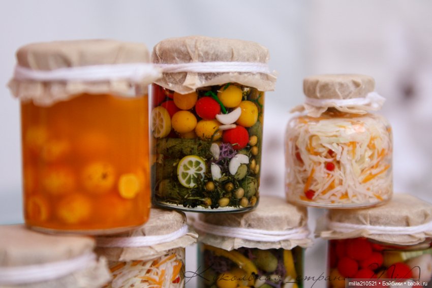 Квасим... солим.. варим — Кукольная миниатюра своими руками: еда