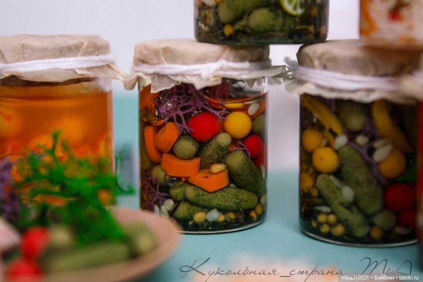 Квасим... солим.. варим — Кукольная миниатюра своими руками: еда