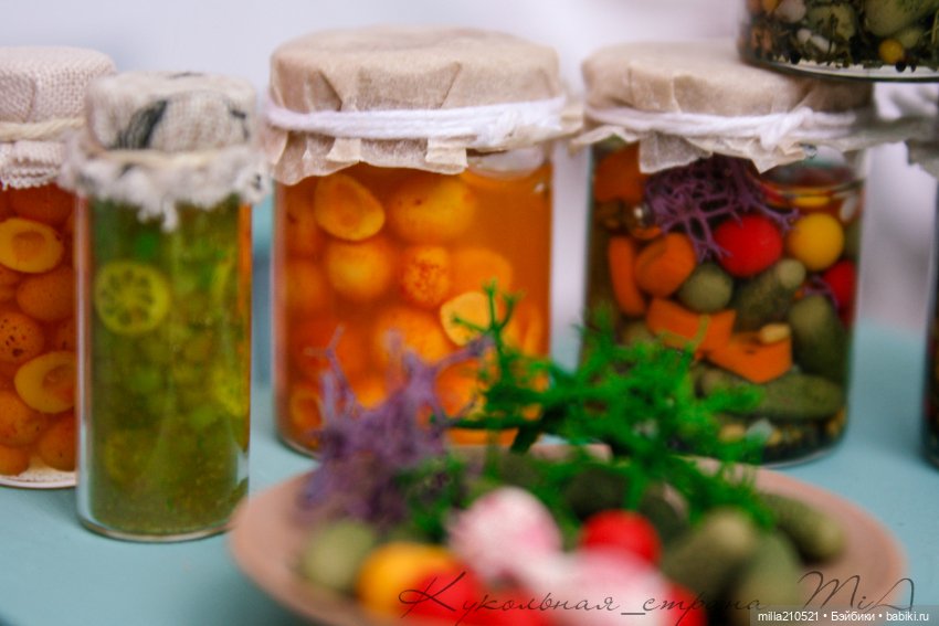 Квасим... солим.. варим — Кукольная миниатюра своими руками: еда