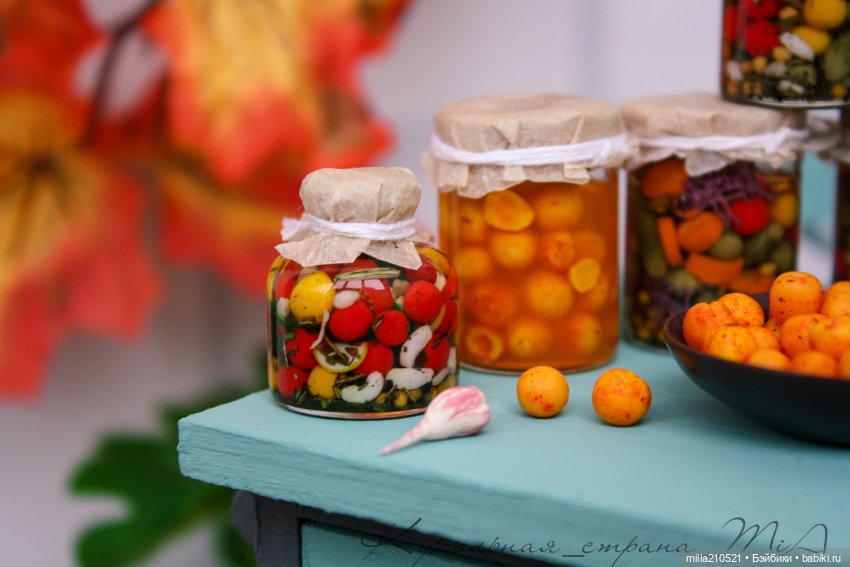 Квасим... солим.. варим — Кукольная миниатюра своими руками: еда