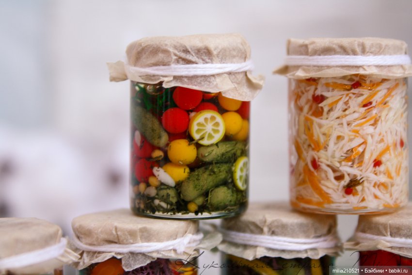 Квасим... солим.. варим — Кукольная миниатюра своими руками: еда