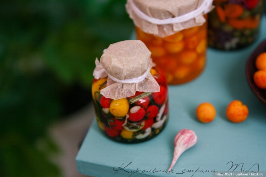 Квасим... солим.. варим — Кукольная миниатюра своими руками: еда