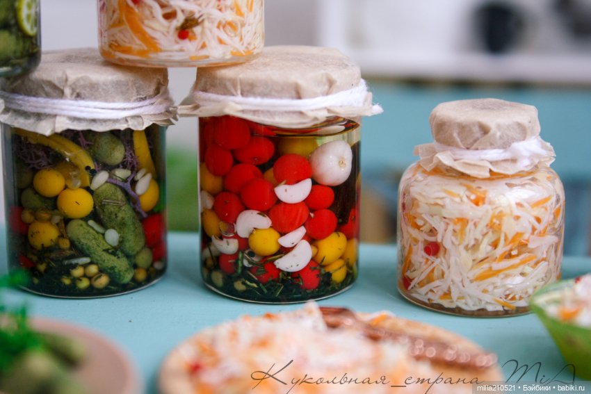 Квасим... солим.. варим — Кукольная миниатюра своими руками: еда (фото 9)