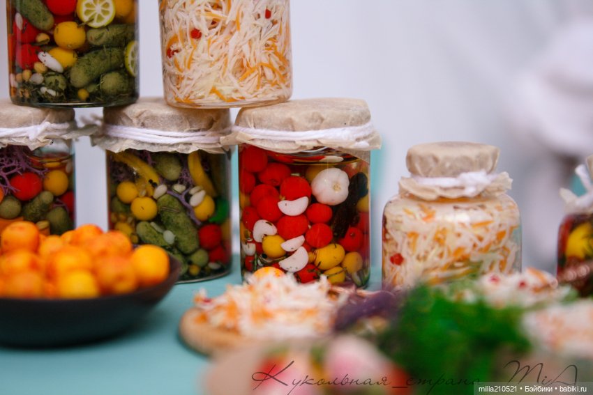 Квасим... солим.. варим — Кукольная миниатюра своими руками: еда