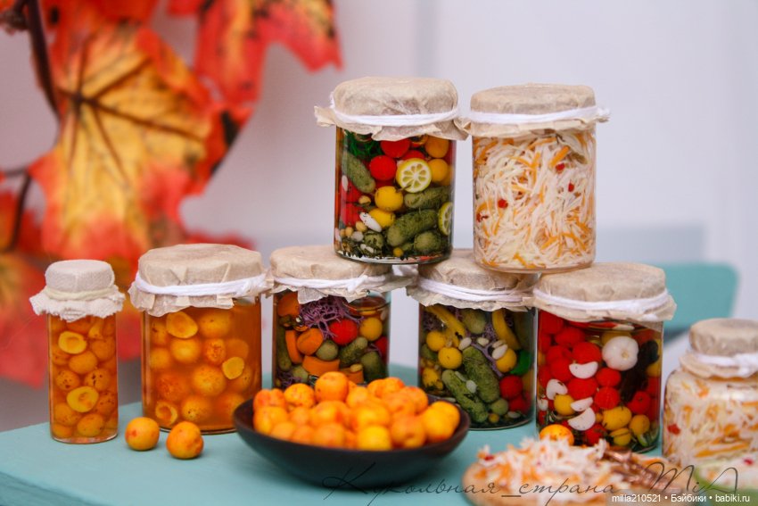 Квасим... солим.. варим — Кукольная миниатюра своими руками: еда