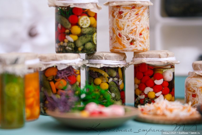 Квасим... солим.. варим — Кукольная миниатюра своими руками: еда