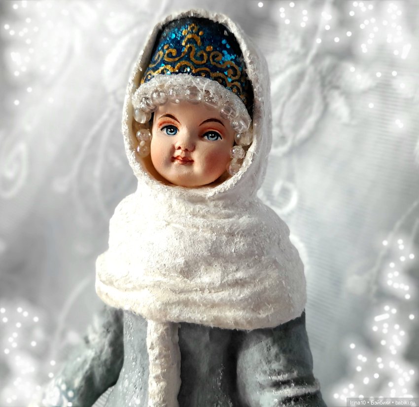 Зимние волшебники — Ватные игрушки на елку: ретро (фото 9)