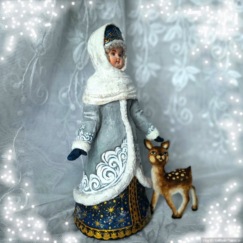 Зимние волшебники — Ватные игрушки на елку: ретро (фото 7)