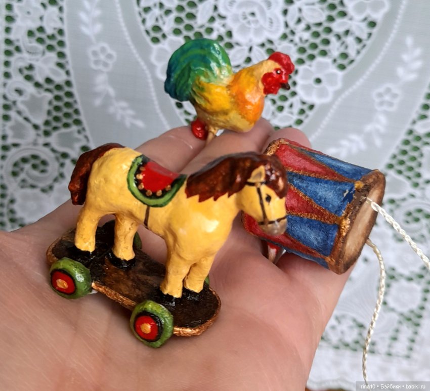 Зимние волшебники — Ватные игрушки на елку: ретро