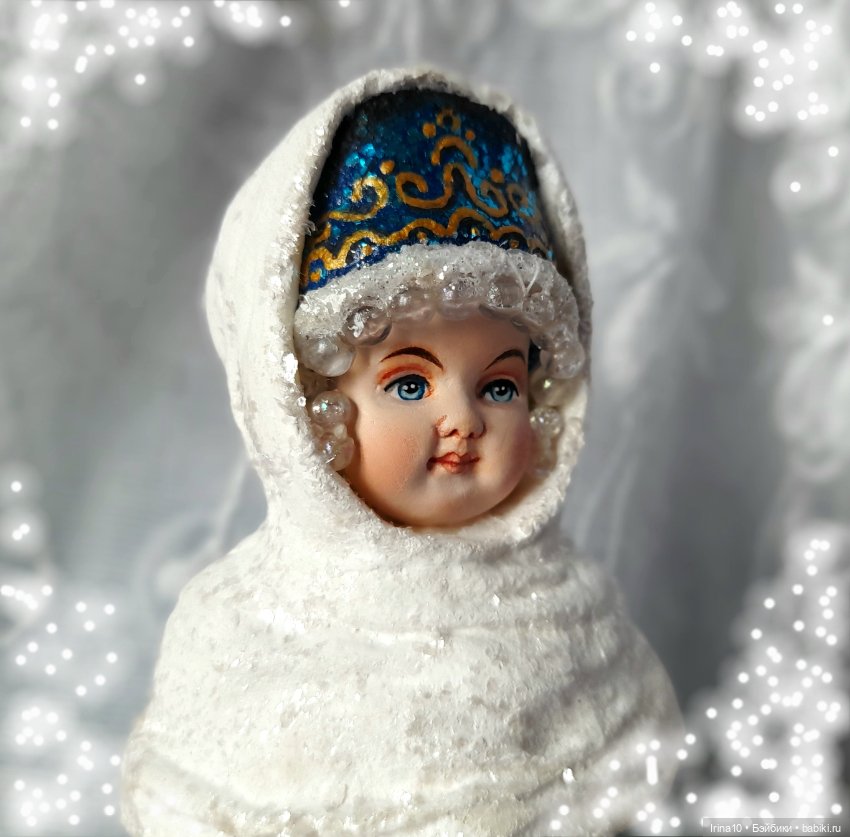 Зимние волшебники — Ватные игрушки на елку: ретро (фото 6)