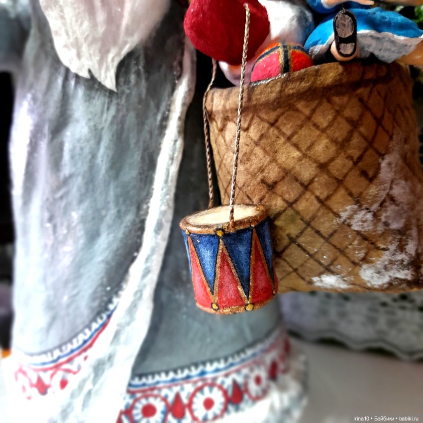 Зимние волшебники — Ватные игрушки на елку: ретро